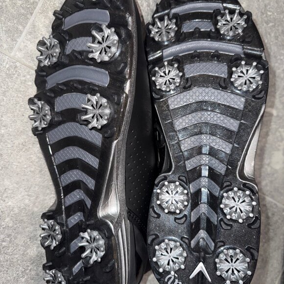 Callaway Newport Leather Golf Shoe Men’s Black Size 12 - Picture 8 of 8